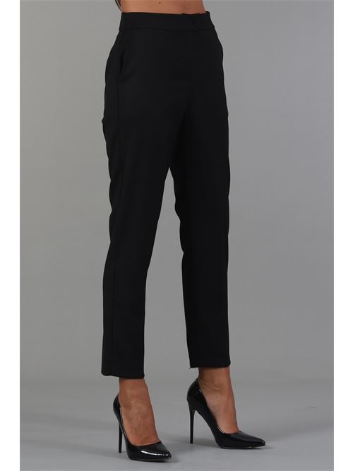 Pantalone in viscosa elastica Manuela Riva | PASEO/0705NERO